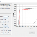 Software LE Hard magnetic materials AMH-500 Hysteresisgraph bh tracer